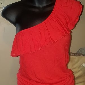Wet seal one shoulder top sz S